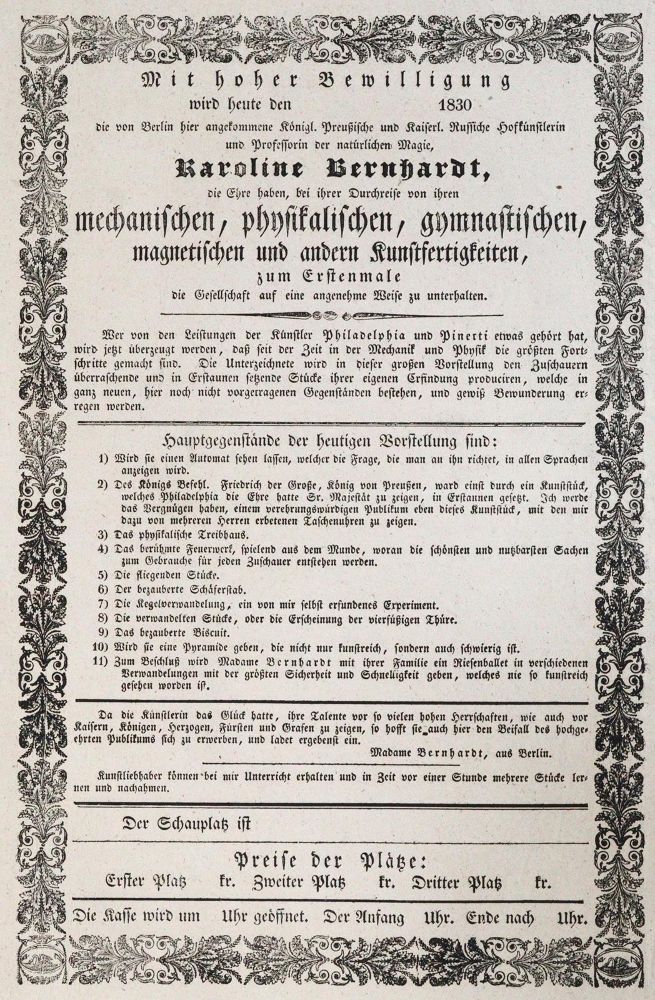 Große Abbildung Nr.1: 120-396 Mit hoher Bewilligung: (Zirkus - Schausteller)