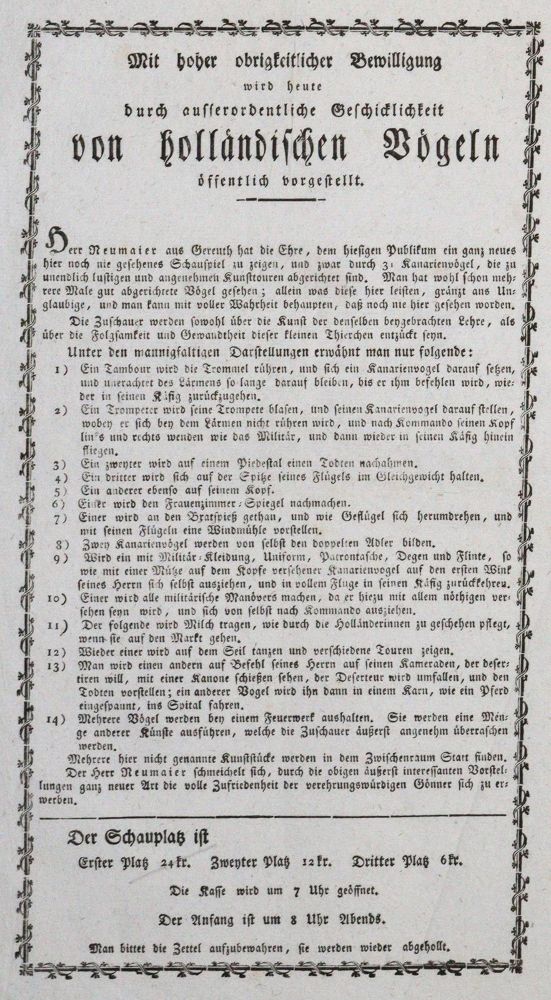 Große Abbildung Nr.1: 120-398 Mit hoher obrigkeitlicher Bewilligung: (Zirkus - Schausteller)