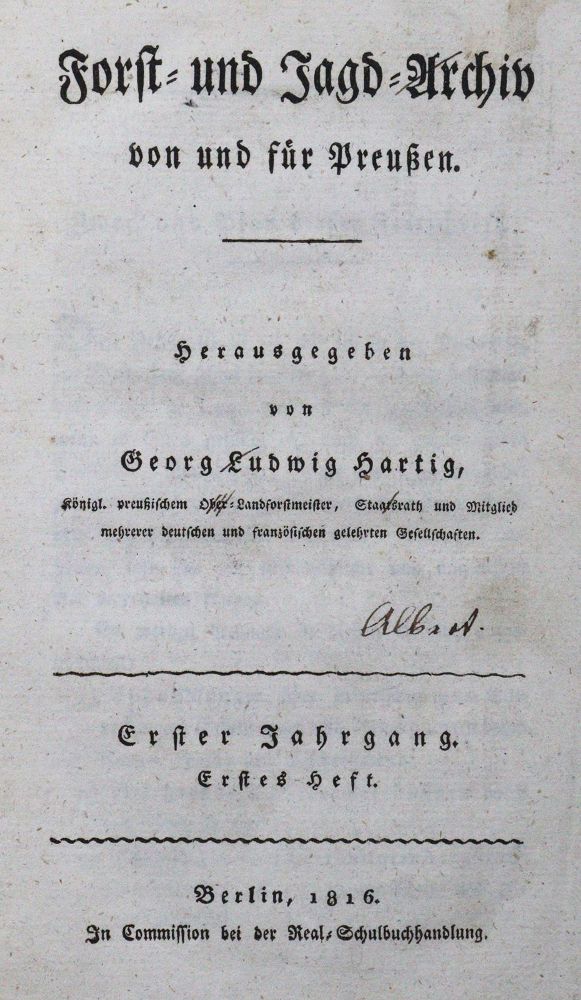 Große Abbildung Nr.1: 120-408 Hartig,G.L. (Hrsg.).: (Jagd)