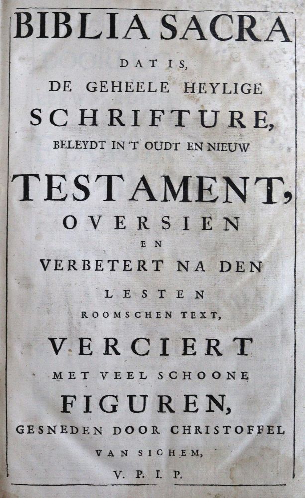 Große Abbildung Nr.1: 120-41 Biblia neerlandica.: (Bibeln)