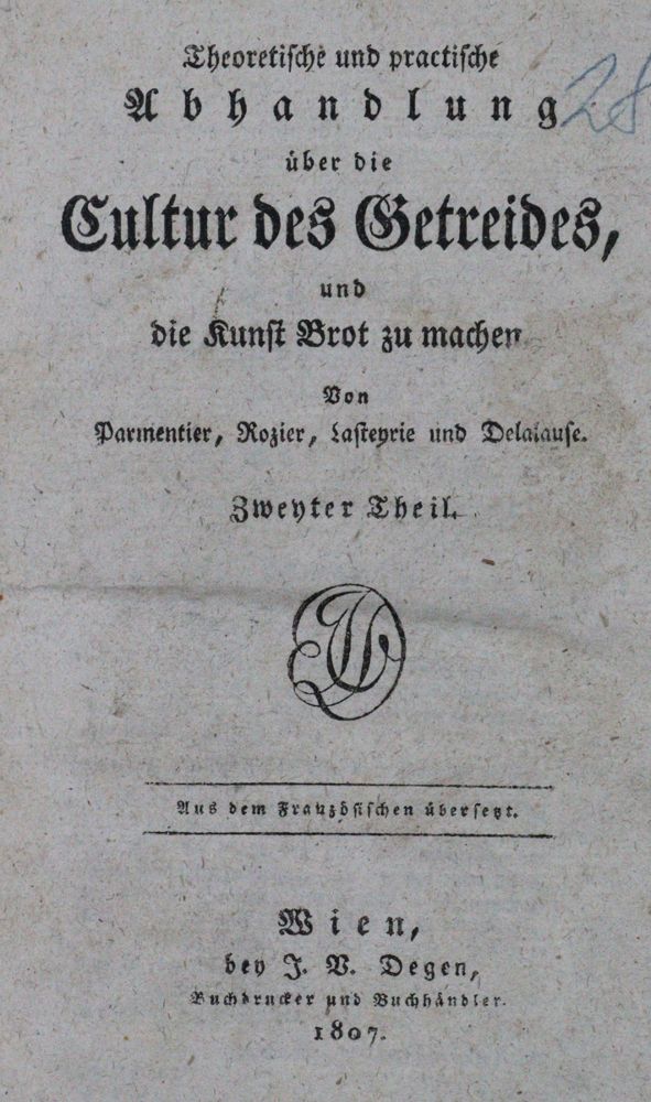 Große Abbildung Nr.1: 120-412 Parmentier,(A.A.), F.Rozier u.a.: (Küche und Haushalt, Bäckerei und Konditorei)