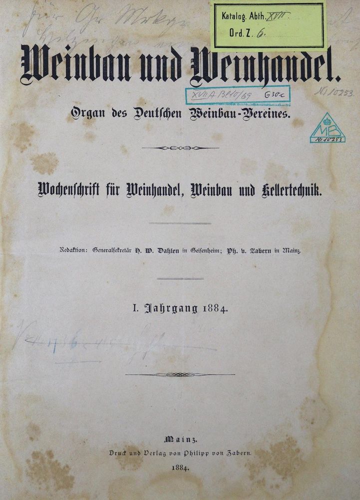 Große Abbildung Nr.1: 120-416 Organ: (Küche und Haushalt, Getränke, Wein)