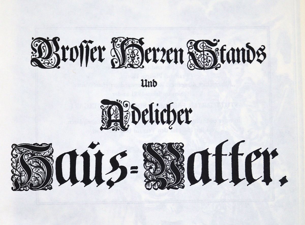 Große Abbildung Nr.1: 120-422 (Münchhausen,O.v.).: (Küche und Haushalt, Hausväter)