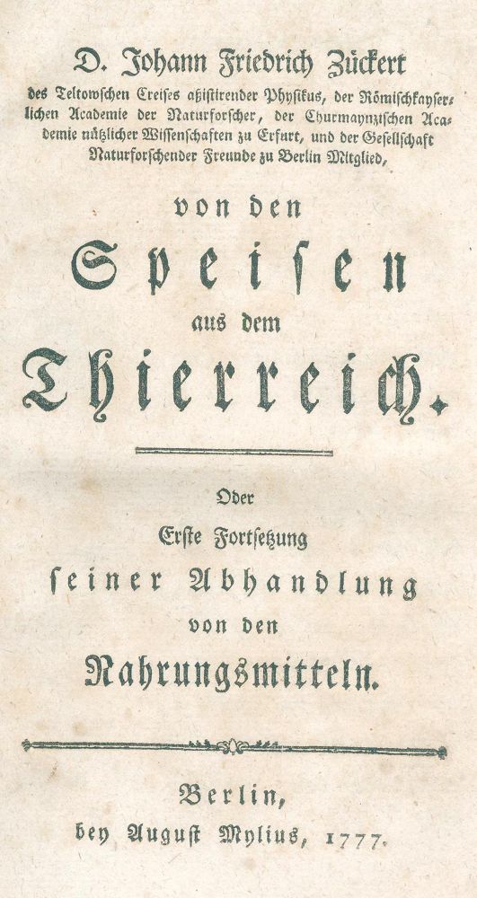 Große Abbildung Nr.1: 120-425 Zückert,J.F.: (Küche und Haushalt)