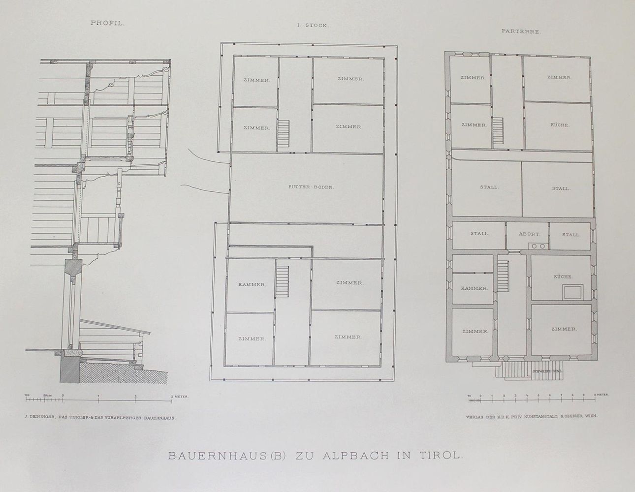 Große Abbildung Nr.1: 120-457 Deininger, Joh. W.: (Architektur, Tirol)