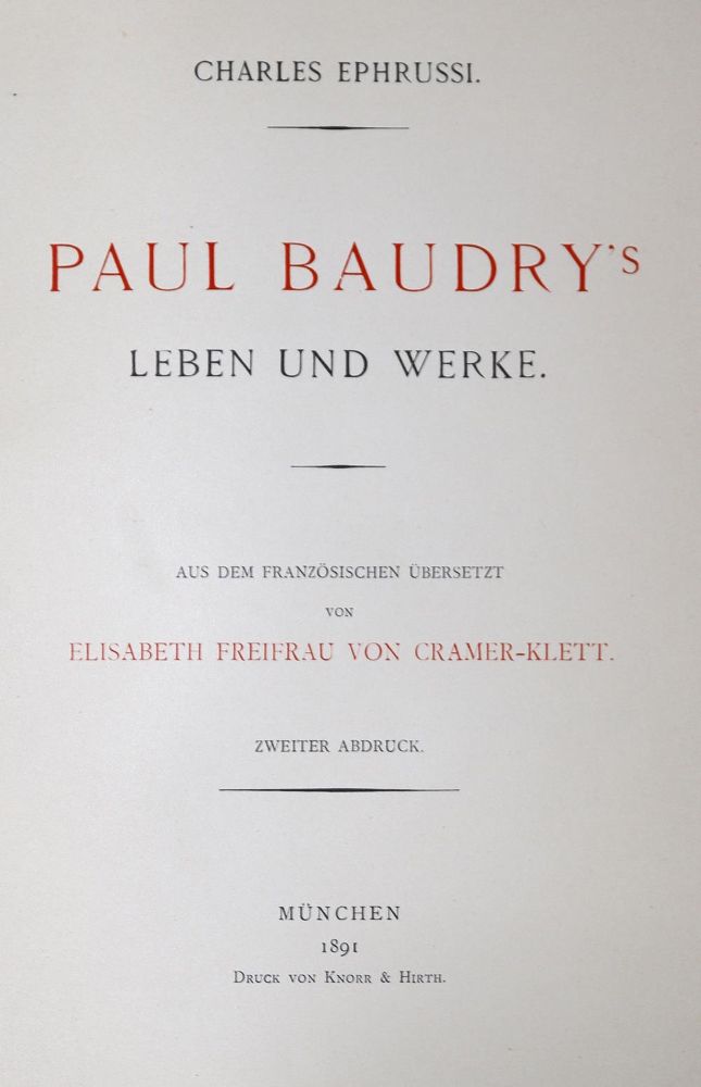 Große Abbildung Nr.1: 120-460 Ephrussi,C.: (Baudry)