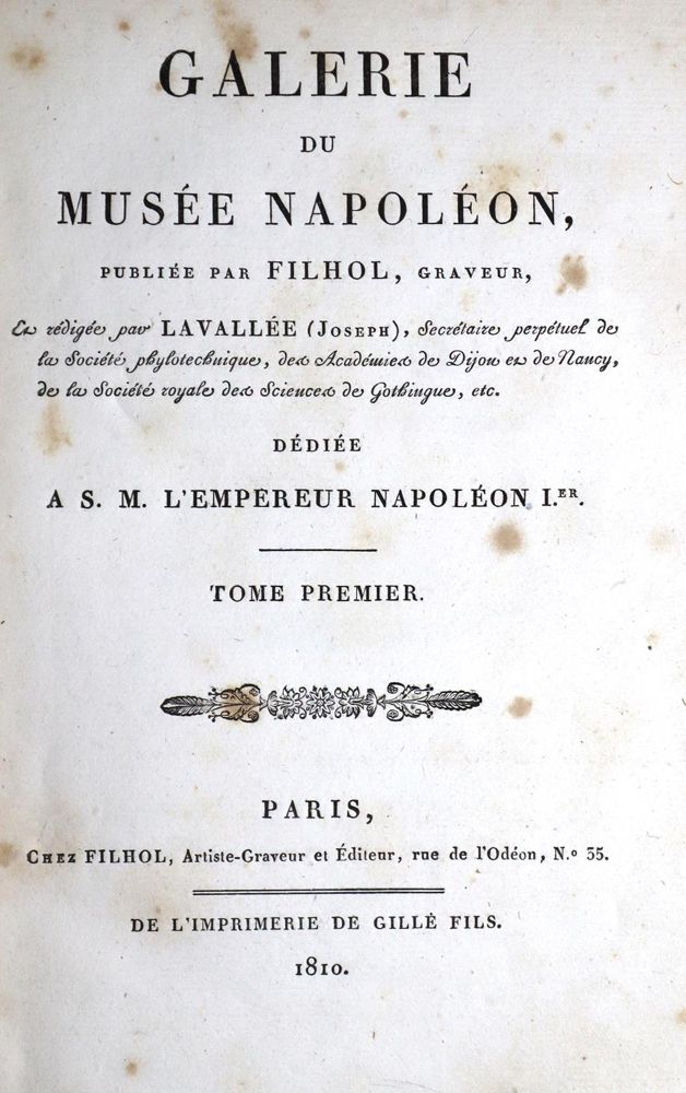 Große Abbildung Nr.5: 120-473 Filhol,(A.M.) u. J.Lavallee.: (Kunstwissenschaft)