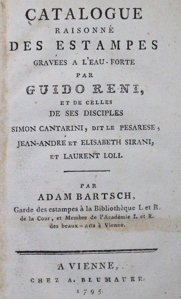 Große Abbildung Nr.1: 120-505 Bartsch,(J.)A.v.: (Reni)