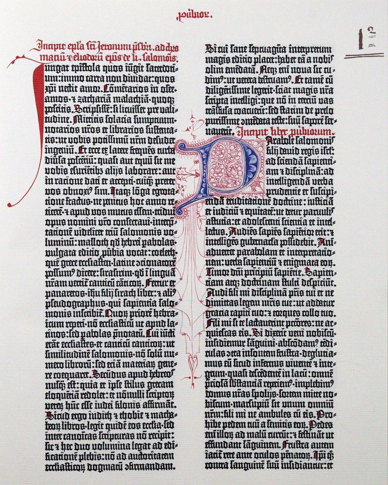 Große Abbildung Nr.1: 120-544 Biblia Sacra Mazarinea.: (Faksimile)