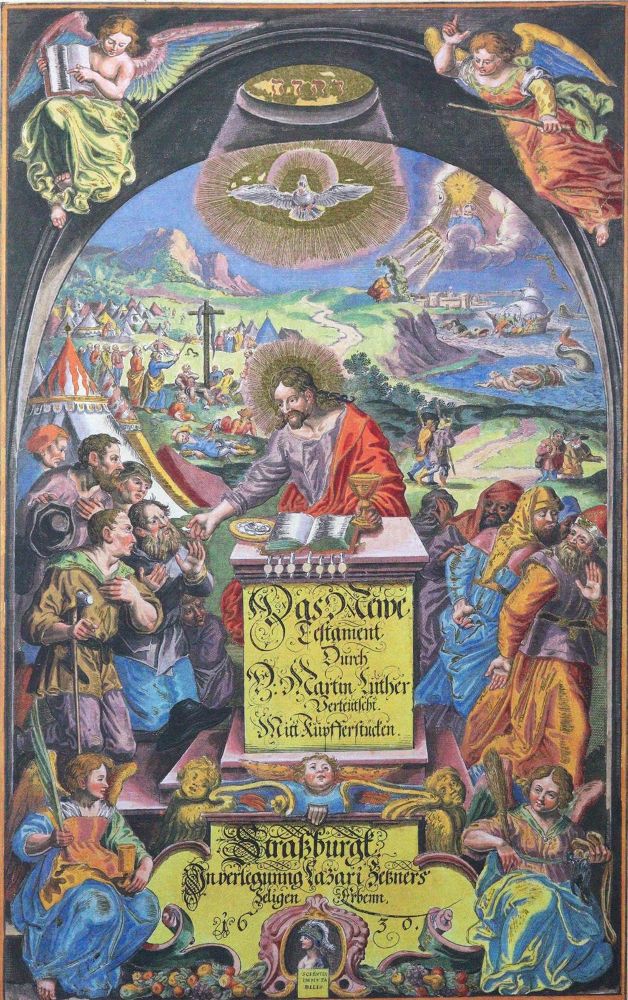 Große Abbildung Nr.1: 120-557 Newe Testament, Das.: (Faksimile, Merian)
