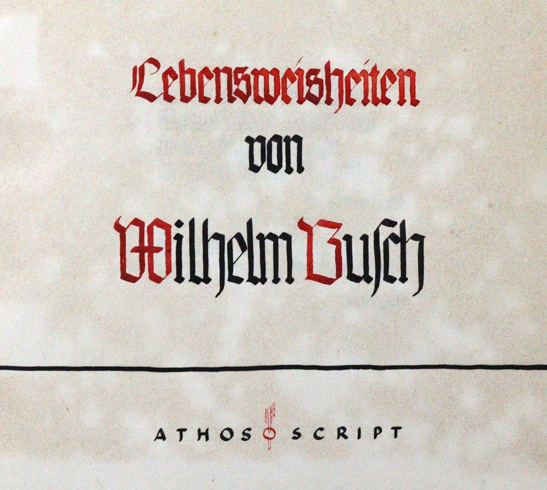 Große Abbildung Nr.1: 120-566 Busch,W.: (Handschriften)