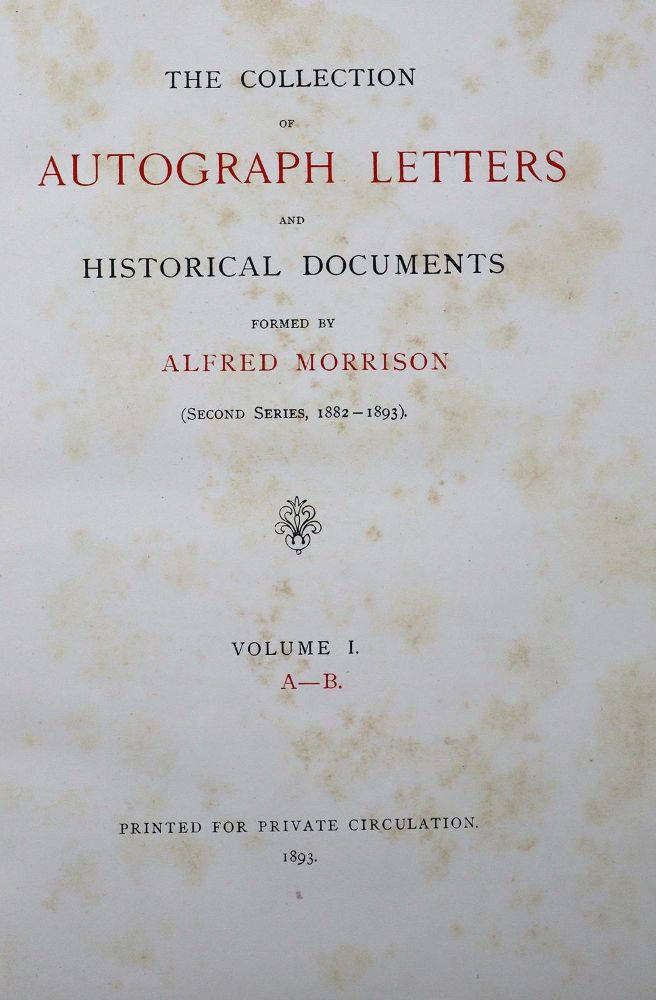 Große Abbildung Nr.1: 120-569 Morrison,A.: (Handschriften)