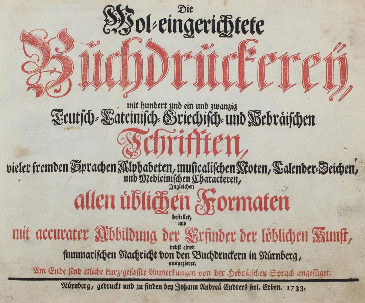 Große Abbildung Nr.2: 120-585 (Ernesti,J.H.G.).: (Typographie und Kalligraphie)