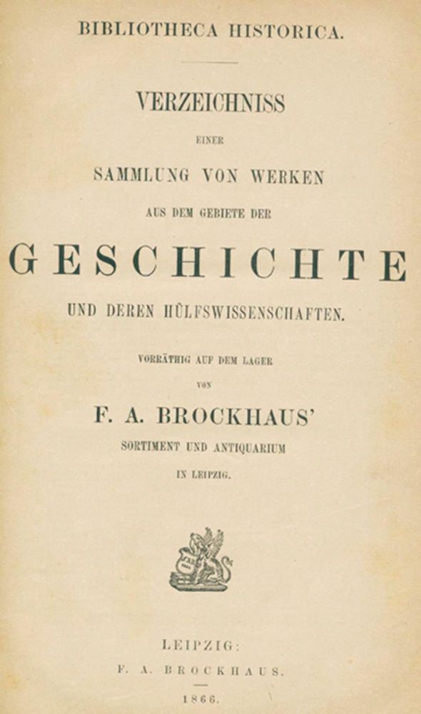 Große Abbildung Nr.1: 120-588 Brockhaus,F.A.: (Verlagswesen)