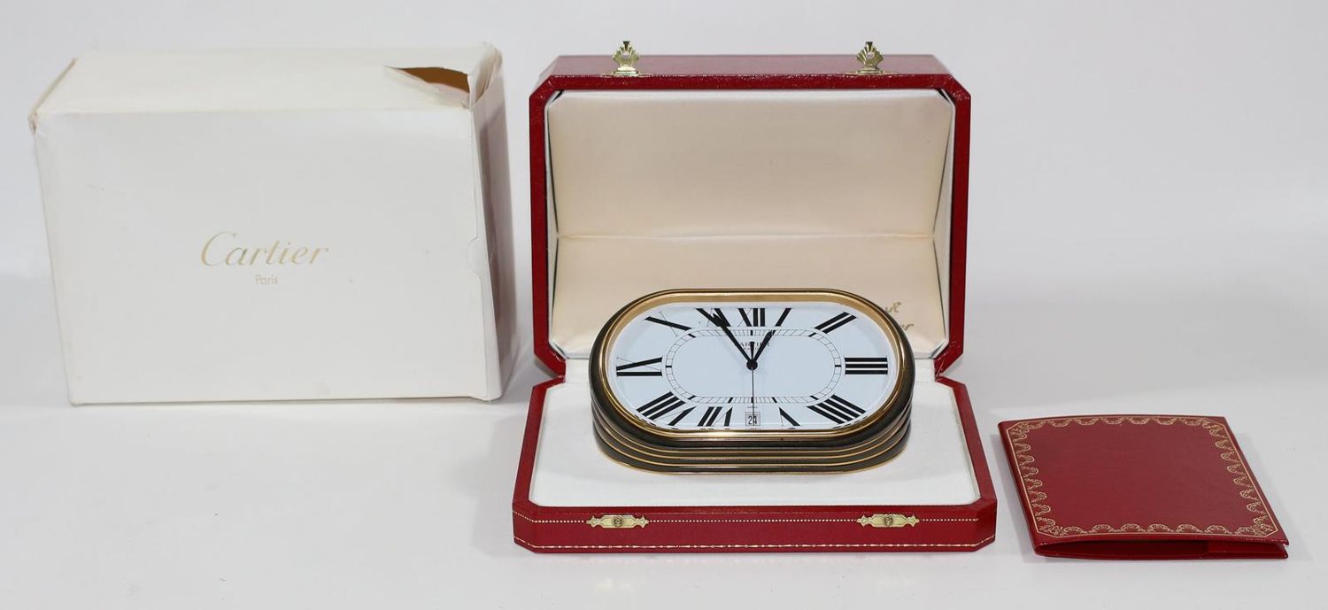 Große Abbildung Nr.2: 120-594 Cartier Deskwatch Tischuhr: (Aktuelle Mode - Lifestyle - Vintage)