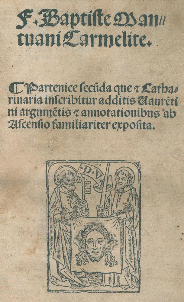 Große Abbildung Nr.1: 120-6 Baptista Mantuanus (d.i. J.B.Spagnioli).: (Alte Drucke, Handschriften und Theologie)