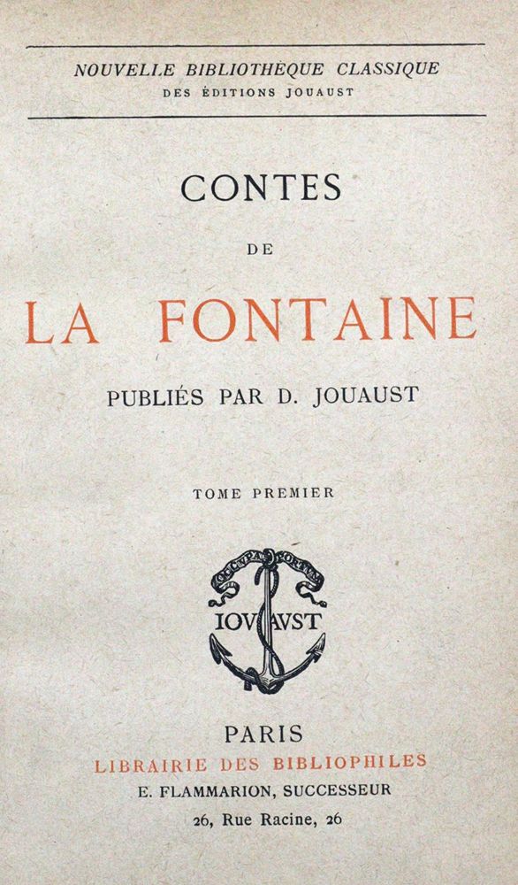 Große Abbildung Nr.1: 120-632 La Fontaine,J.de.: (Fabeln)