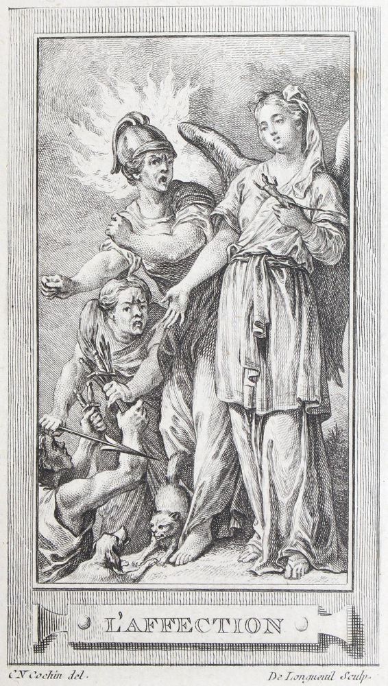 Große Abbildung Nr.1: 120-688 Gravelot,H.F. u. C.N.Cochin.: (Emblemata)