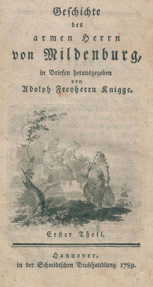 Große Abbildung Nr.1: 120-710 Knigge,A.v.: (Literatur und illustrierte Bücher bis 19.Jahrhundert)