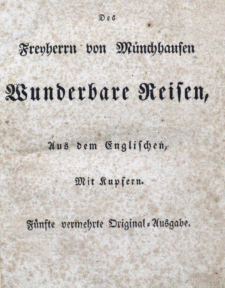 Große Abbildung Nr.1: 120-727 (Raspe,R.E.).: (Literatur und illustrierte Bücher bis 19.Jahrhundert)