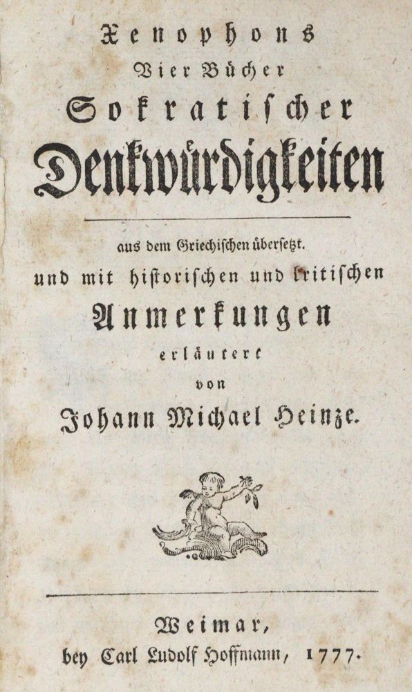 Große Abbildung Nr.1: 120-744 Xenophon.: (Literatur und illustrierte Bücher bis 19.Jahrhundert)