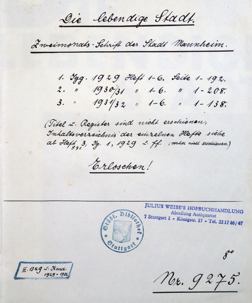 Große Abbildung Nr.1: 120-750 lebendige Stadt, Die.: (Bauhaus)