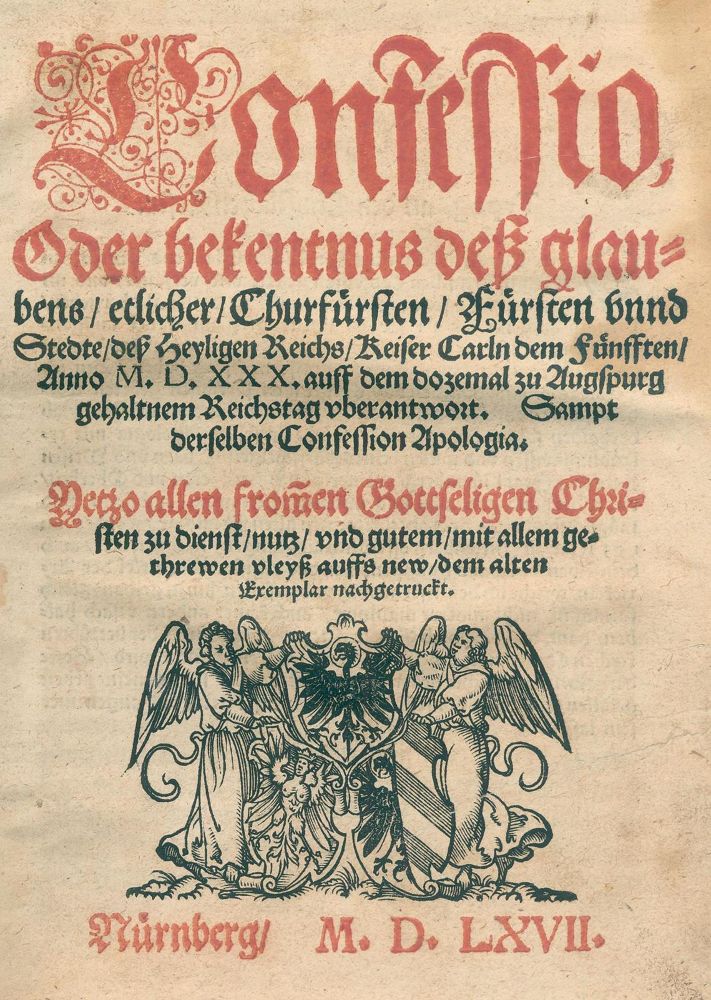 Große Abbildung Nr.1: 120-79 Confessio Augustana.: (Alte Drucke, Handschriften und Theologie)