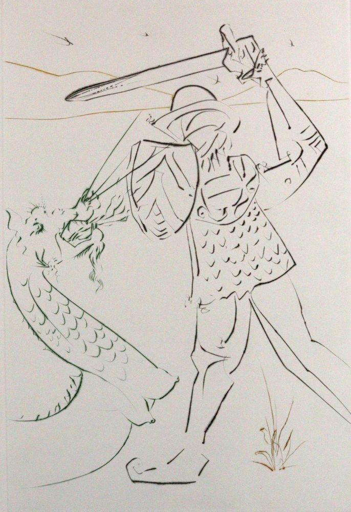 Große Abbildung Nr.3: 120-790 Dali,S.: (Literatur und illustrierte Bücher 20.Jahrhundert - Alte Literatur in modernen Ausgaben)