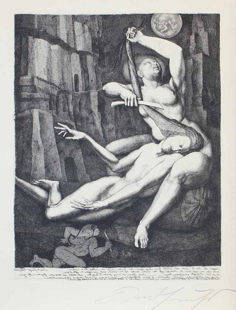 Große Abbildung Nr.8: 120-813 Fuchs,E.: (Literatur und illustrierte Bücher 20.Jahrhundert - Alte Literatur in modernen Ausgaben)