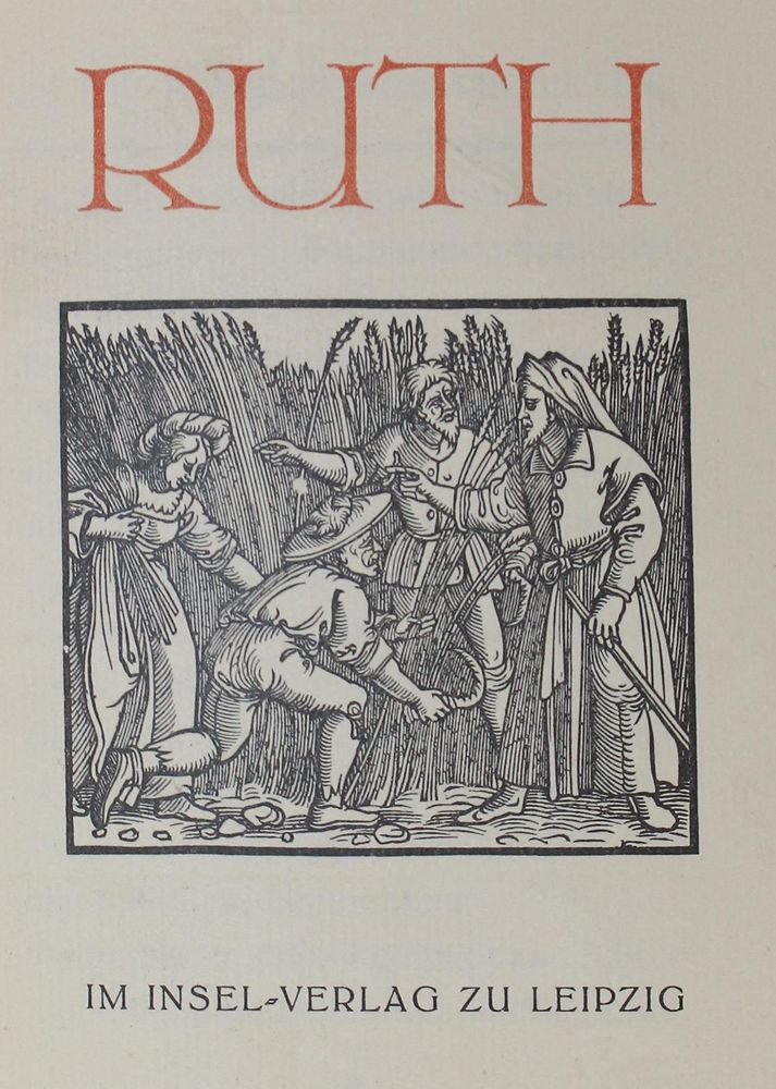 Große Abbildung Nr.2: 120-851 (Das Buch) Ruth.: (Insel-Verlag)