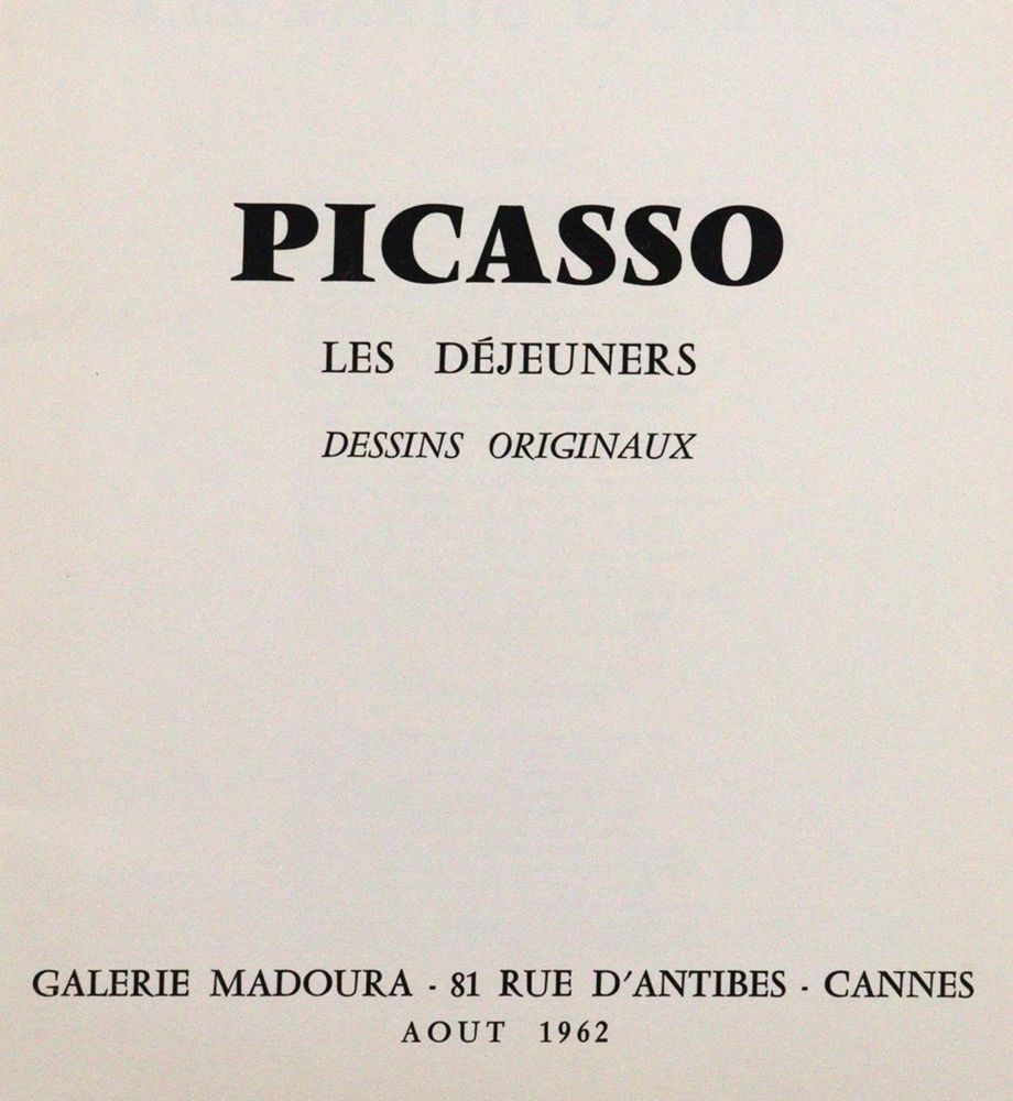 Große Abbildung Nr.1: 120-901 Picasso,P.: (Literatur und illustrierte Bücher 20.Jahrhundert - Alte Literatur in modernen Ausgaben)