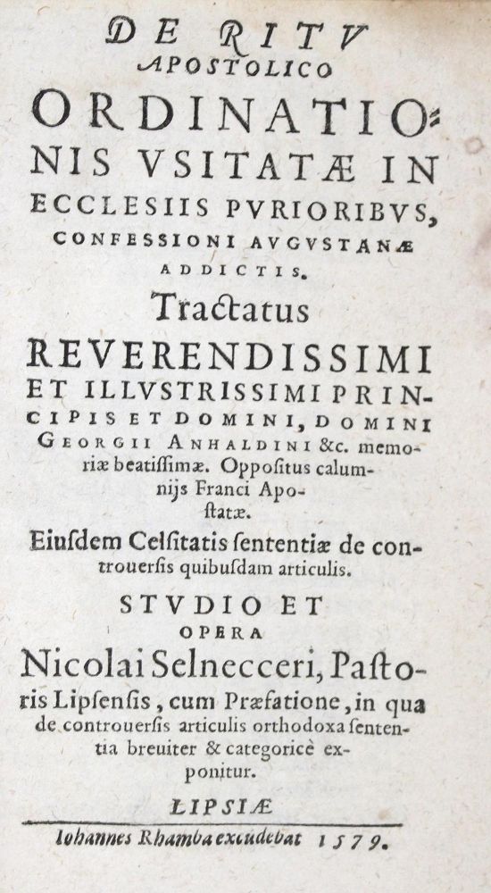 Große Abbildung Nr.1: 120-92 Georg III., Fürst von Anhalt.: (Alte Drucke, Handschriften und Theologie)