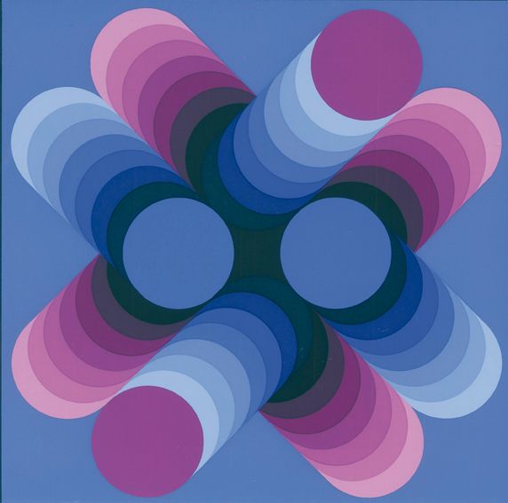 Große Abbildung Nr.1: 120-944 Vasarely,V.: (Literatur und illustrierte Bücher 20.Jahrhundert - Alte Literatur in modernen Ausgaben)