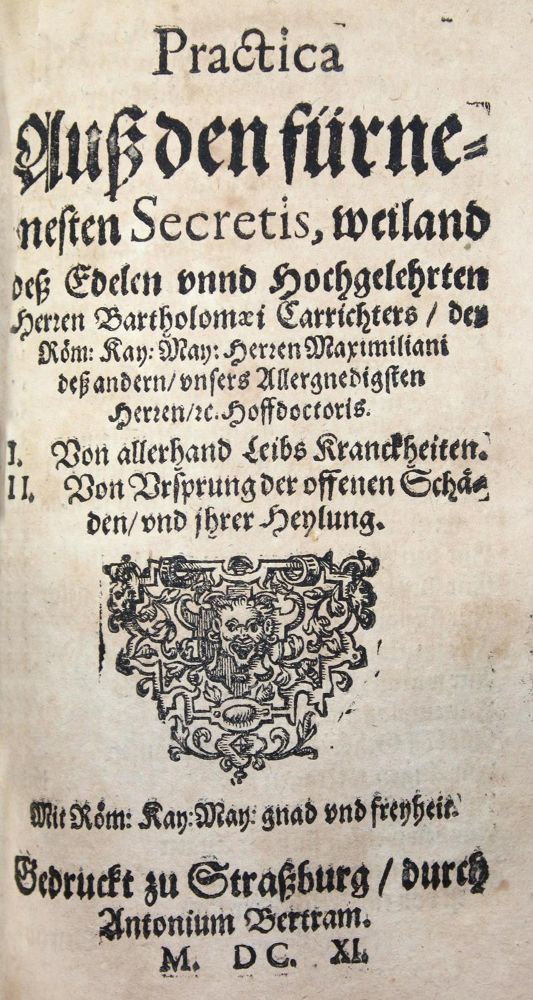 Große Abbildung Nr.1: 120-956 Carrichter,B.: (Botanik, Kräuterbücher)