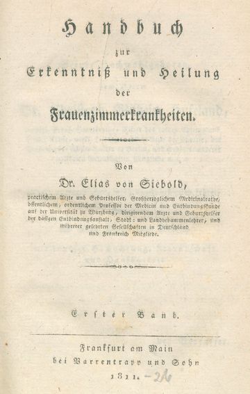Große Abbildung Nr.1: 120-988 Siebold,(A.)E.v.: (Medizin, Gynäkologie)