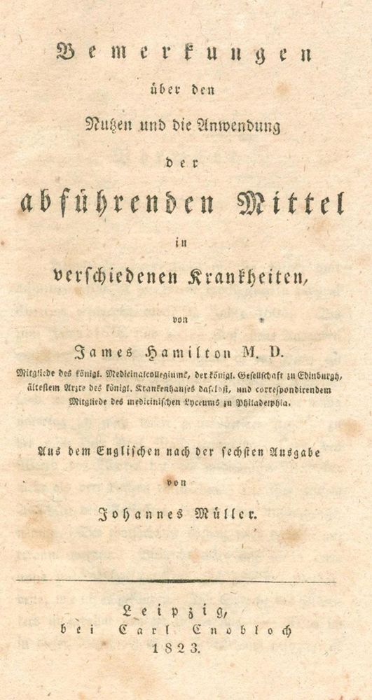 Große Abbildung Nr.1: 120-989 Hamilton,J.: (Medizin)
