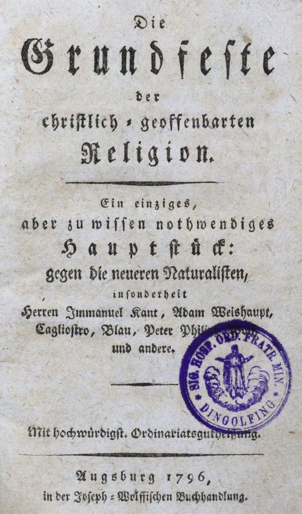 Große Abbildung Nr.1: 120-99 Grundfeste, Die,: (Alte Drucke, Handschriften und Theologie)