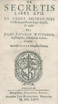 Bild Nr.1: 120-1006 Wecker,J.J.: (Medizin)