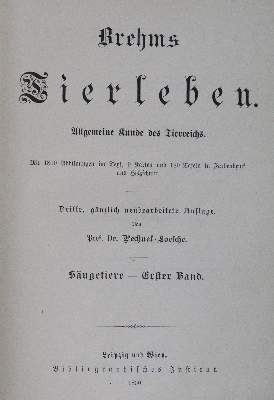 Bild Nr.2: 120-1013 Brehm,(A.E.).: (Zoologie)