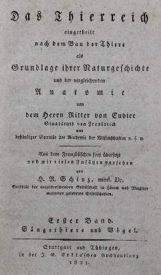Bild Nr.1: 120-1025 Cuvier,(G.L.D.).: (Zoologie)