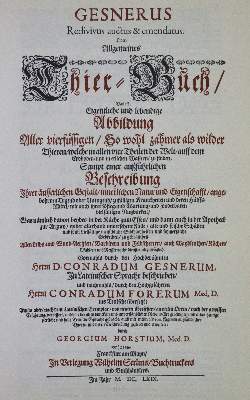 Bild Nr.2: 120-1039 Gessner,C.: (Zoologie)