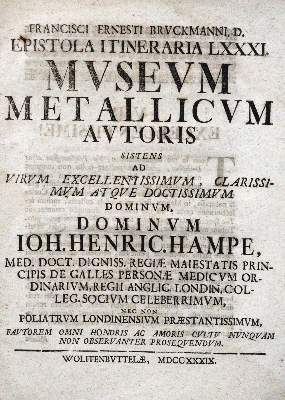 Bild Nr.1: 120-1109 Brückmann,F.E.: (Verschiedene Gebiete - Varia, Geologie - Mineralogie u. Paläontologie)