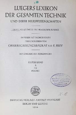 Bild Nr.1: 120-1124 Lueger,O.: (Verschiedene Gebiete - Varia)