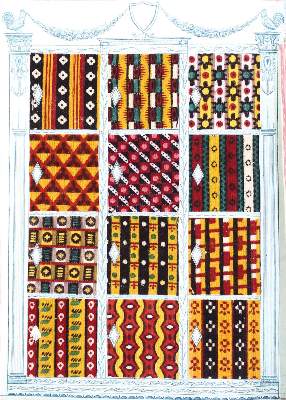 Bild Nr.5: 120-1161 Stoffmuster (französisch).: (Verschiedene Gebiete - Varia, Textil)