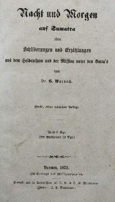 Bild Nr.1: 120-1191 Warneck,G.: (Asien, Sumatra)