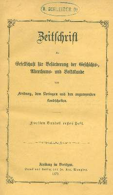 Bild Nr.1: 120-1212 Schriften: (Deutschland, Freiburg)