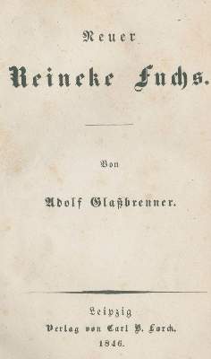 Bild Nr.1: 120-1240 Glassbrenner,A.: (Deutschland, Revolution 1848/49 - Vormärz - Politik)