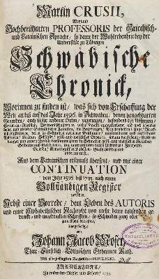 Bild Nr.1: 120-1250 Crusius,M.: (Deutschland, Schwaben)