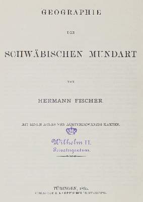 Bild Nr.1: 120-1251 Fischer,H.: (Deutschland, Schwaben, Wilhelm II.)