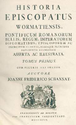 Bild Nr.1: 120-1263 Schannat,J.F.: (Deutschland, Worms)
